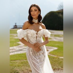 OKSANA MUKHA - “EVA” Sheer Stunning Wedding Dress